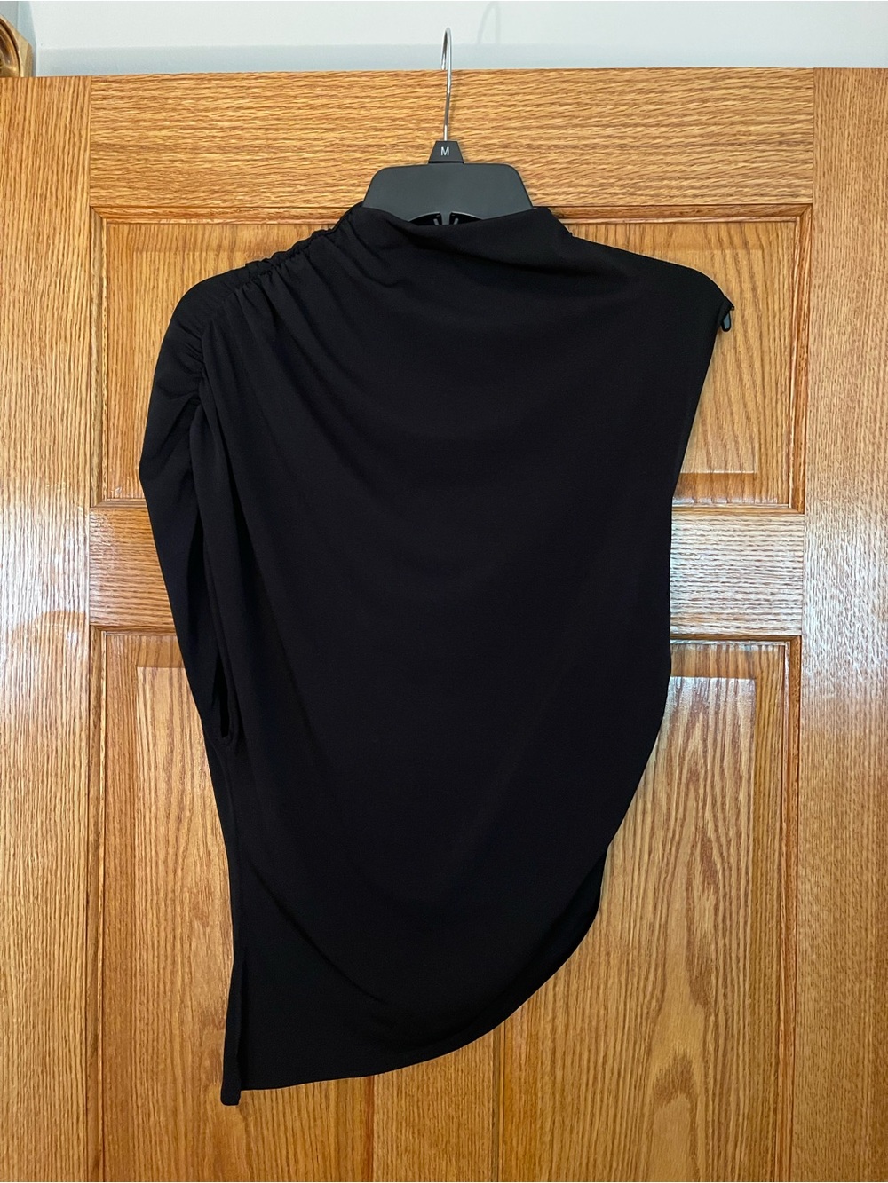 NWT H&M One-Sleeve Mock Turtleneck Top
